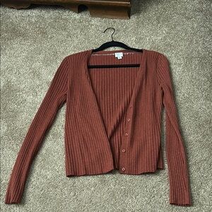 Women's Ribbed Cardigan Sweater